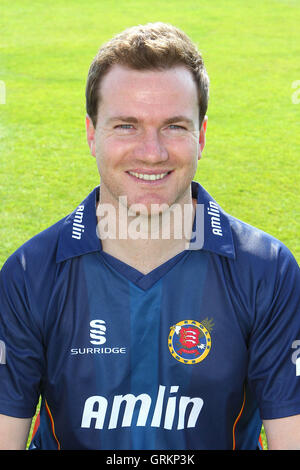 Tim Phillips di Essex CCC in T20 kit Blast - Essex CCC Premere giorno presso l'Essex County Ground, Chelmsford - 01/04/14 Foto Stock