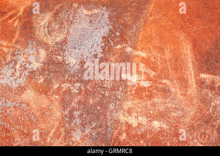 Vecchio ferro metallico sullo sfondo della ruggine e texture. Foto Stock