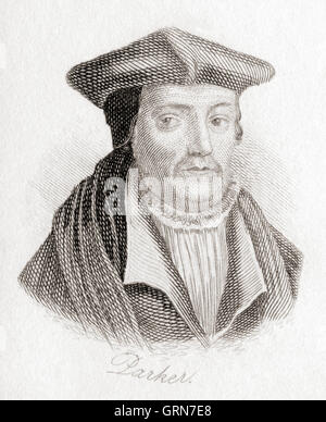 Matthew Parker, 1504 - 1575. Arcivescovo di Canterbury. Foto Stock