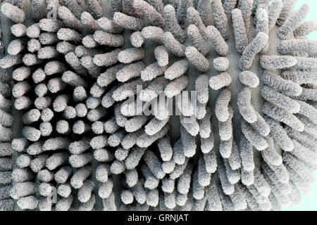 Grigio in microfibra tessuto di sfondo texture Foto Stock