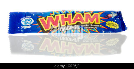 Winneconne, WI - 23 Luglio 2016: Wham candy isolato su un background. Foto Stock