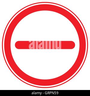 Restrizione stampabile, cartelli di divieto, proibitivo segnaletica stradale Illustrazione Vettoriale