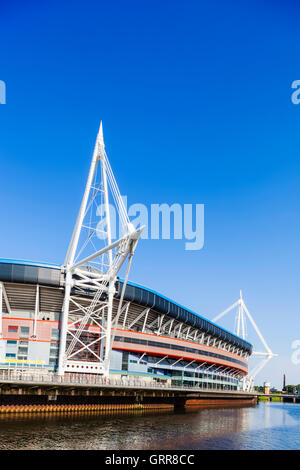 Il Galles, Cardiff e lo stadio Millenium aka Principato Stadium Foto Stock