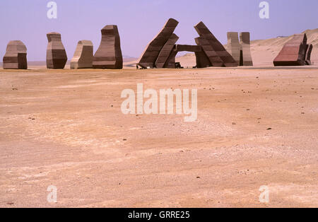 Allah porta, ingresso del Parco Nazionale di Ras Mohammed, penisola del Sinai, Egitto, Asia Foto Stock