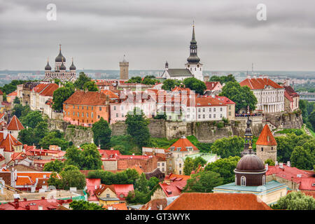 Luglio 2016, città vecchia di Tallinn (Estonia), HDR-tecnica Foto Stock