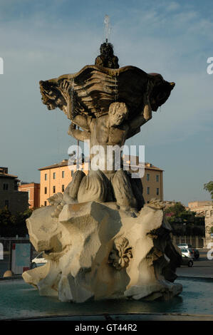 Fontana del Tritone Foto Stock