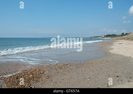 Il bellissimo litorale a Highcliffe, Christchurch, Dorset Foto Stock