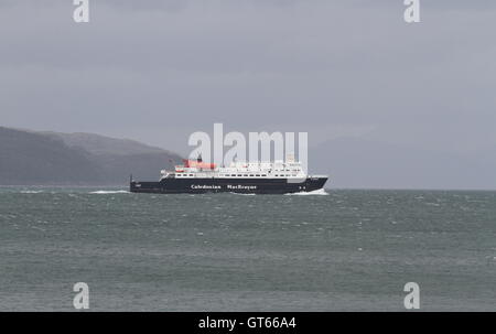 Caledonian MacBrayne traghetto MV Clansman nel suono di Mull Scotland Settembre 2016 Foto Stock