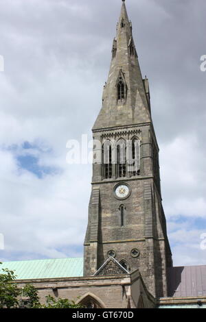 La Chiesa Cattedrale di St Martin, Leicester, Inghilterra Foto Stock