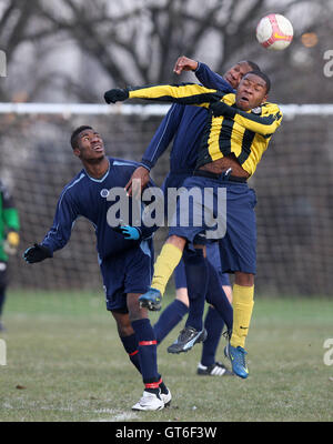 Hoxton Volpi vs Eureka - Hackney & Leyton League a est di palude, Hackney - 04/01/09 Foto Stock