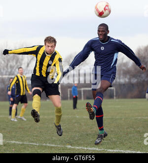 Hoxton Volpi vs Eureka - Hackney & Leyton League a est di palude, Hackney - 04/01/09 Foto Stock