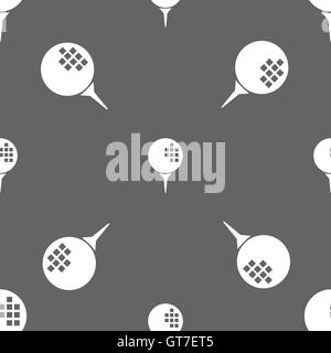 Golf Icona segno. Seamless pattern su uno sfondo grigio. Vettore Illustrazione Vettoriale