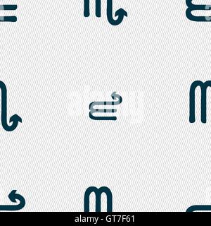 Segno dello scorpione. Modello senza cuciture con texture geometrica. Vettore Illustrazione Vettoriale