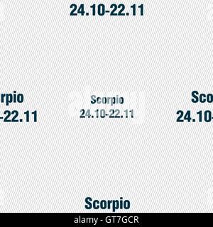 Segno dello scorpione. Modello senza cuciture con texture geometrica. Vettore Illustrazione Vettoriale