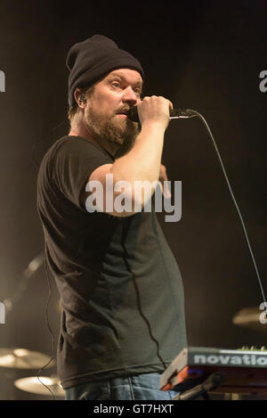 John Grant effettuando al Womad Festival, Charlton Park di Malmesbury, Wiltshire, Inghilterra, luglio 29, 2016 Foto Stock