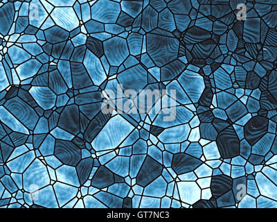 In vetro colorato - modello abstract generati digitalmente immagine Foto Stock