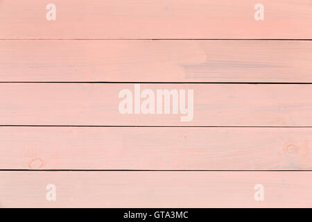 Bella rosa pastello colorato sfondo legno pattern e texture di colorate tavole di legno o tavole che corrono orizzontalmente attraverso Foto Stock