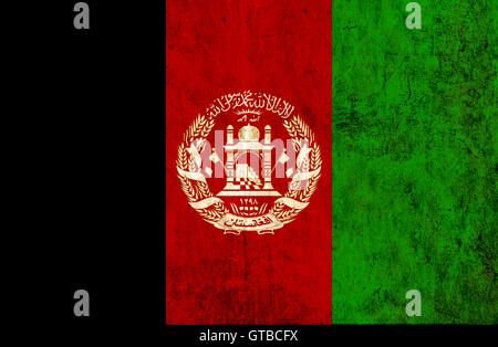 Carta Grungy bandiera dell'Afghanistan Foto Stock