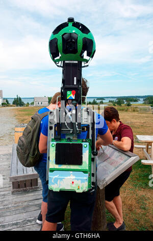Il Trekker è uno dei diversi pezzi di equipaggiamento ufficialmente Google utilizza per le immagini della Street View di Google Earth Foto Stock