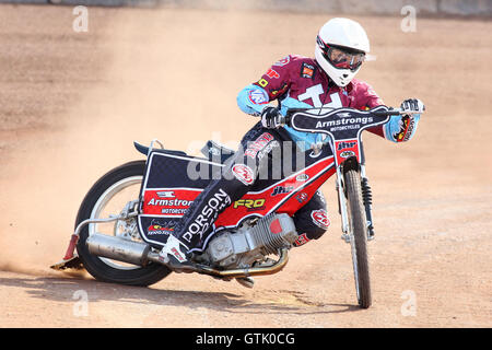 Stuart Robson di Lakeside Martelli corse durante la pratica - Lakeside Martelli Press & giorno di pratica presso Arena Essex Raceway - 17/03/09 Foto Stock