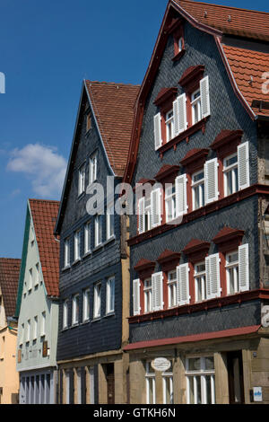 Città vecchia di edifici di Ohringen, Baden-Wuttemberg,Germania Foto Stock