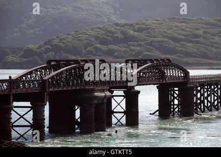 Barmouth Bridge Pont.Abermaw Foto Stock