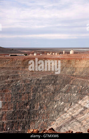 Aprire il taglio miniera d'oro, Gwalia Australia Occidentale Foto Stock