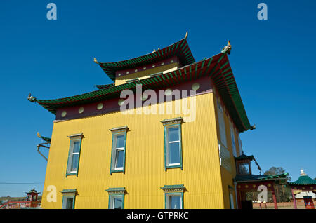 Tempio buddista in Verhne-Beryozovsky Datsan Ulan-Ude città. Repubblica dei Buriati. La Russia. Foto Stock