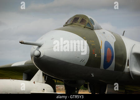 Avro Vulcan B.2 XM597 sul display in corrispondenza della Scozia, Museo Nazionale del Volo a Oriente Fortune Airfield. Foto Stock