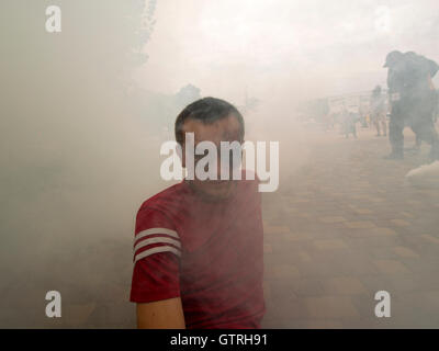 Borispol, Ucraina. Il 10 settembre, 2016. La Croce Rossa svoltasi il Sabato, Settembre 10, 2016 a Borispol, Ucraina formazione al soccorso dei feriti, delle vittime di attentati terroristici. La società ucraina è serio circa il problema del terrorismo internazionale contro lo sfondo della continua aggressione della Russia a est dell'Ucraina. Credito: Igor Golovnov/Alamy Live News Foto Stock