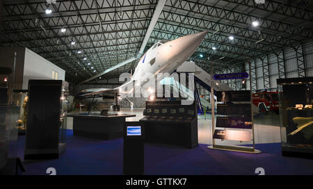 Concorde G-BOAA sul display a oriente di fortuna in Scozia Foto Stock