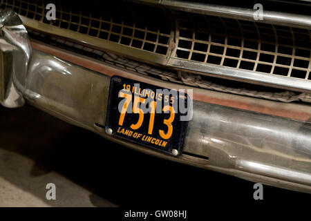 Antique Illinois targa, circa 1955 - USA Foto Stock