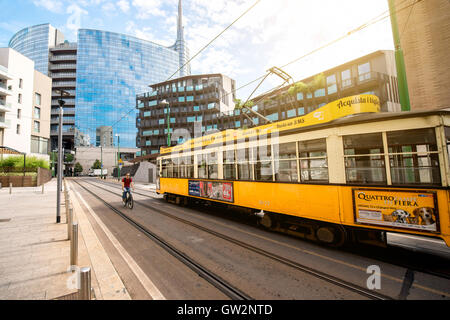 Moderno quartiere residantial a Milano Foto Stock