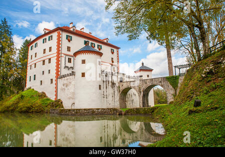 Il castello di Sneznik, Slovenia Foto Stock