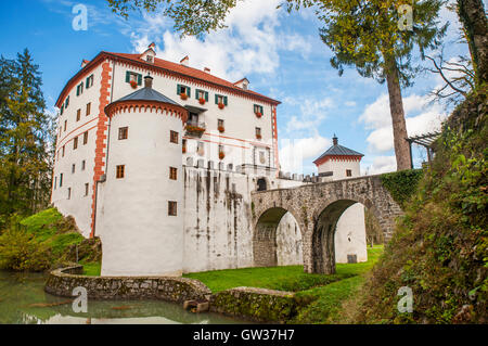 Il castello di Sneznik, Slovenia Foto Stock