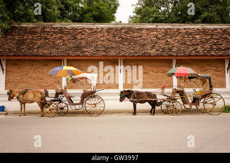 Carrozza a cavallo cabina Foto Stock