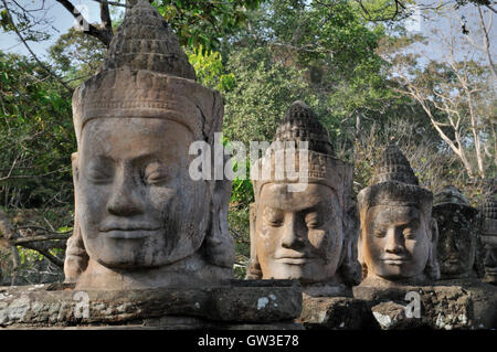 Angkor Thom - l'ultimo e più duratura la città capitale dell Impero Khmer Foto Stock