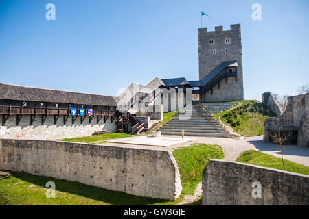 Il castello di Celje, attrazione turistica, Slovenia Foto Stock