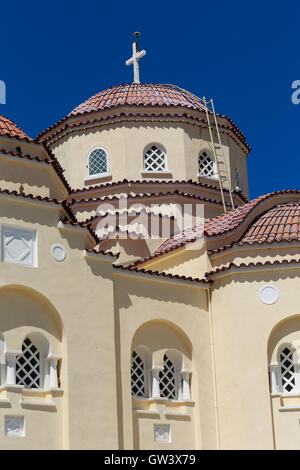 La chiesa di Imerovigli a Santorini, Grecia Foto Stock