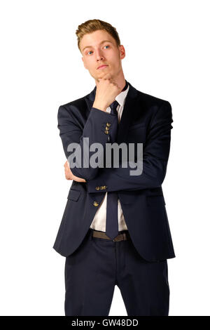 Giovane imprenditore a piena lunghezza ritratto Foto Stock