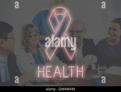 Womens Health consapevolezza concetto a nastro Foto Stock
