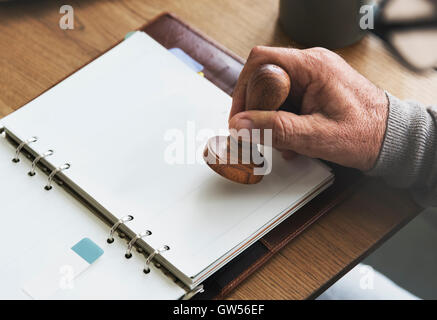 Elenco di controllo per la nomina la pianificazione personale concetto di agenda elettronica Foto Stock