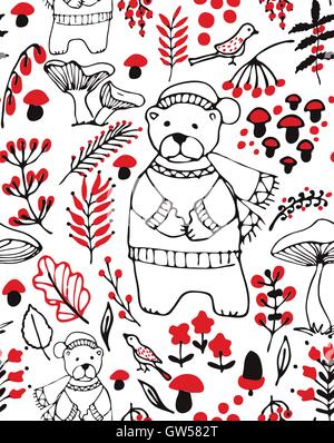 Disegnata a mano perfetta configurazione vettore Illustrazione Vettoriale