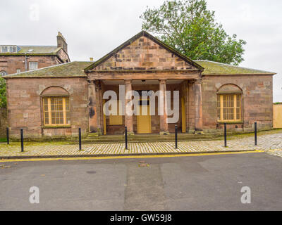 La protezione principale del xviii secolo guardiola in hotel a Berwick On Tweed, spostato a è presente in posizione Palace Street nel 1815 ora un museo Foto Stock