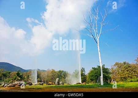 San Kamphaeng Hot Springs, Chiangmai, Thailandia Foto Stock