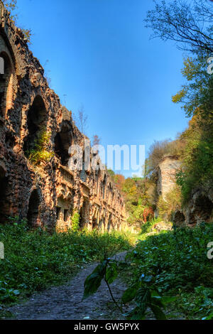 Rovine dell antico fortilizio Tarakanov, distretto di Dubno, regione di Rivne, Ucraina. Foto Stock