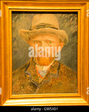 'SELF-portrait" 1887 van Gogh Foto Stock