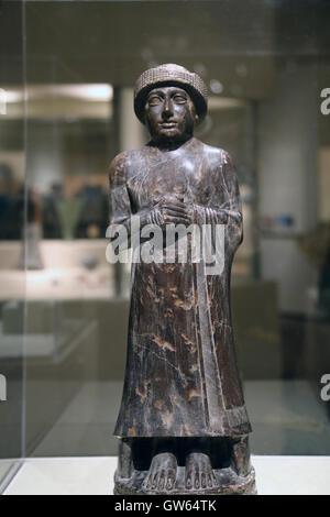 Statua di Ur-Ningirsu, figlio di Gudea. Clorito. Mesopotamia, probabilmente Tello (antica Girsu). ca. 2100 BC. Foto Stock