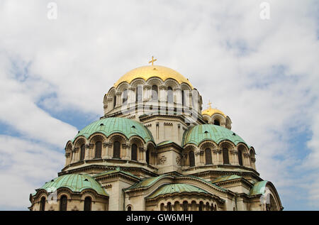 Cupole di St La Cattedrale Alexander Nevsky, Sofia, Bulgaria Foto Stock