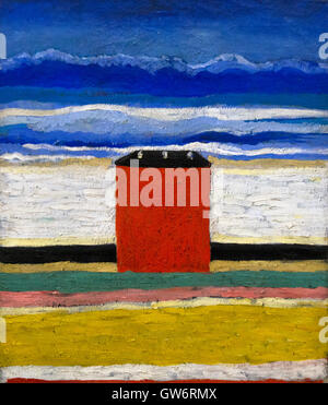 Kazimir Malevich: "Casa Rossa". Olio su tela. (1932) Foto Stock